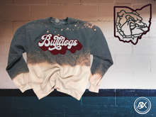 Load image into Gallery viewer, Bulldog Spirit Bleached Crewneck Sweatshirt
