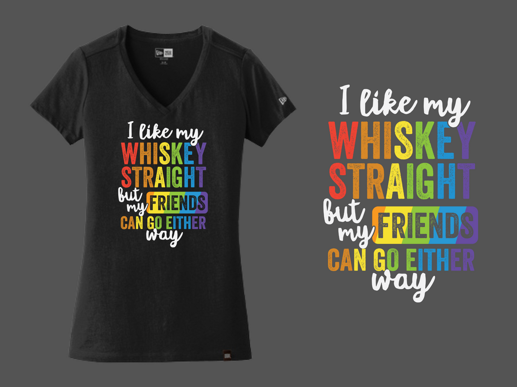 Whiskey Straight New Era V-Neck