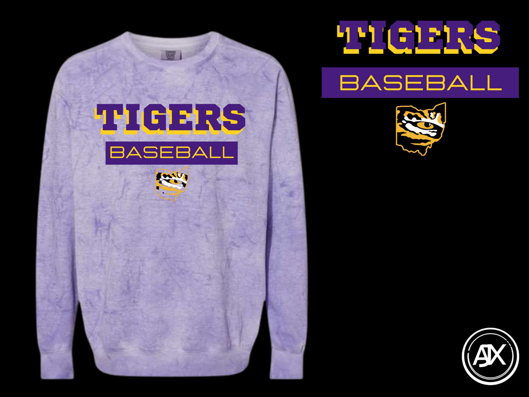 Tigers Mom Comfort Colors Crew Neck Sweatshirt