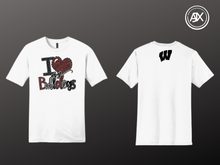 Load image into Gallery viewer, &quot;I Love My Bulldogs&quot; White Tee
