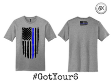 Load image into Gallery viewer, Blue Line Flag Tee
