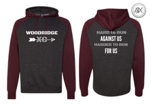 Load image into Gallery viewer, Woodridge XC &quot;For Us&quot; Color Block Hoodie
