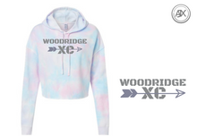 Load image into Gallery viewer, Woodridge XC Cotton Candy Crop Hoodie
