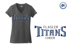Load image into Gallery viewer, Woman&#39;s New Era Titans Cheer V-neck

