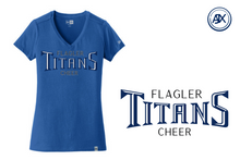 Load image into Gallery viewer, Woman&#39;s New Era Titans Cheer V-neck
