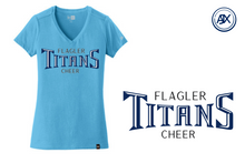 Load image into Gallery viewer, Woman&#39;s New Era Titans Cheer V-neck
