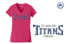 Load image into Gallery viewer, Woman&#39;s New Era Titans Cheer V-neck
