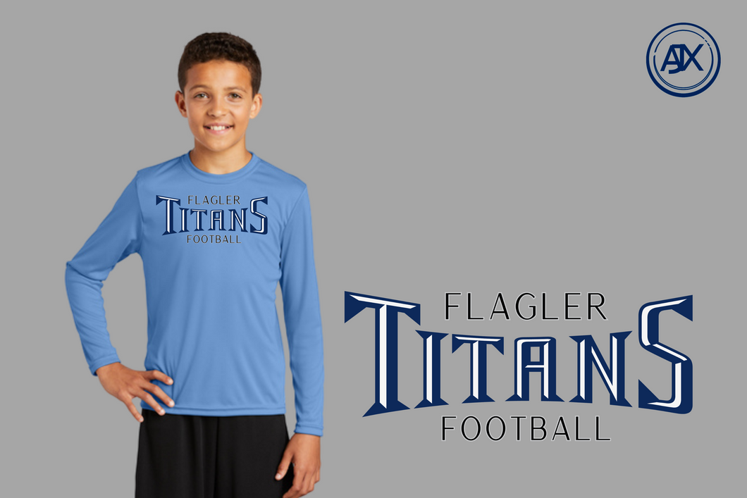Youth Titans Performance Long Sleeve Tee
