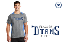 Load image into Gallery viewer, Flagler Cheer Colorblock Tee
