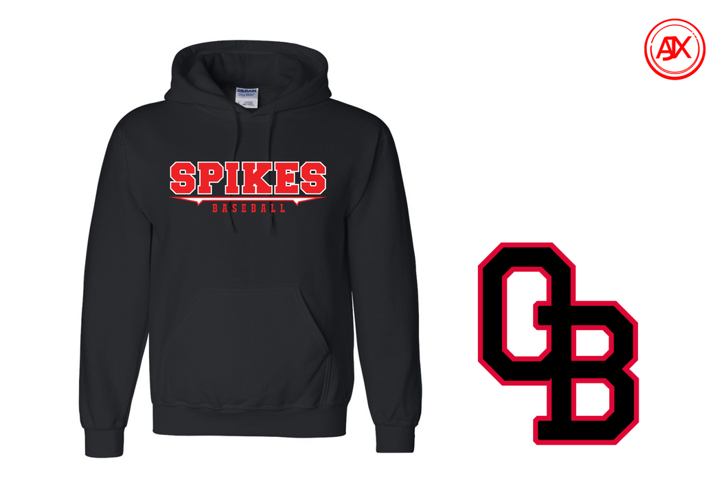 Spikes Baseball Unisex Hoodie