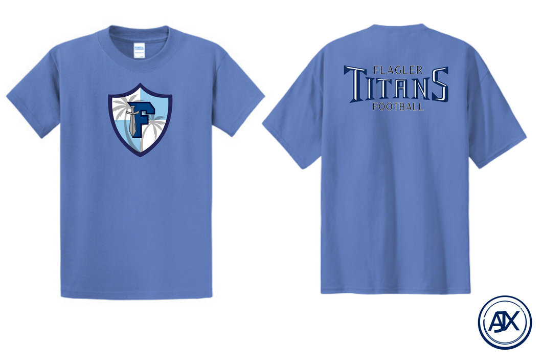 Flagler Football Double Graphic Tee