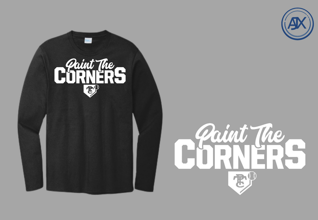 Paint the Corners Cotton Long Sleeve Tee