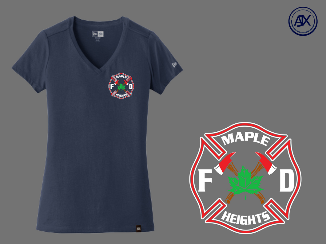 MHFD Woman's New Era V-neck