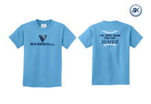 Load image into Gallery viewer, IVL Baseball &quot;Here for the Snacks Tee&quot;
