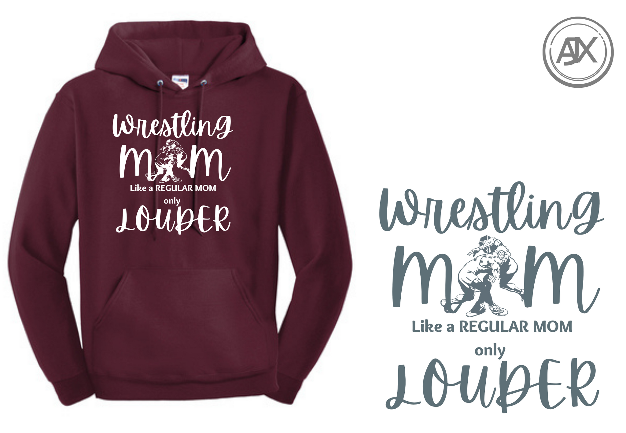 Wrestling mom hoodies hotsell