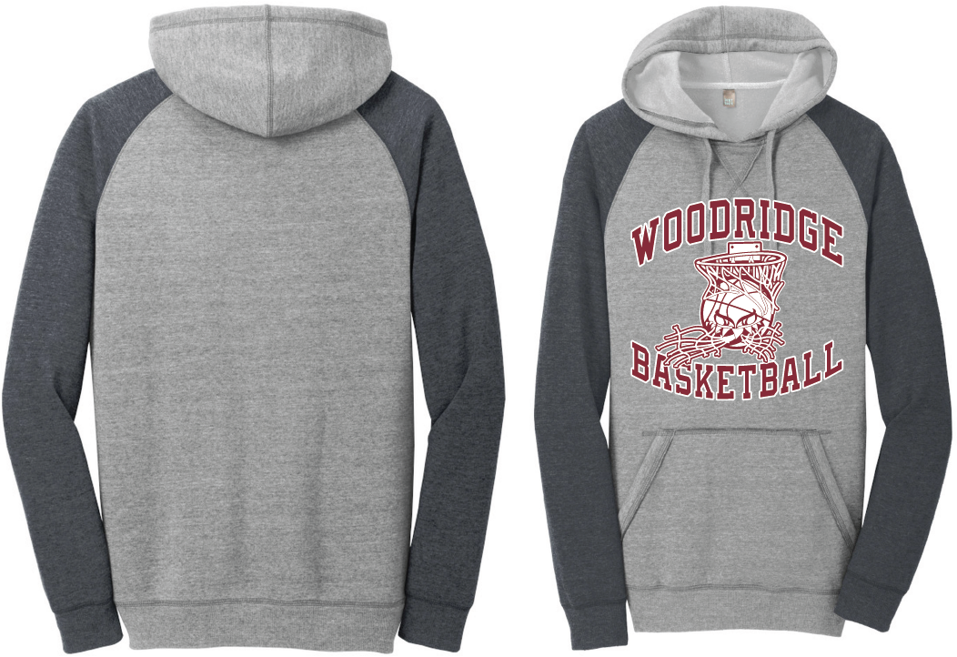 Woodridge Mens Raglan Basketball Hoodie