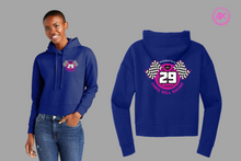 Load image into Gallery viewer, Camie Bell Racing Cropped Hoodie
