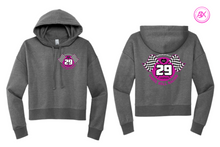 Load image into Gallery viewer, Camie Bell Racing Cropped Hoodie
