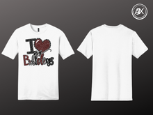 Load image into Gallery viewer, &quot;I Love My Bulldogs&quot; White Tee
