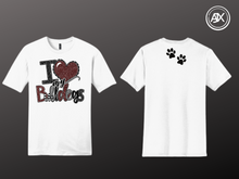 Load image into Gallery viewer, &quot;I Love My Bulldogs&quot; White Tee
