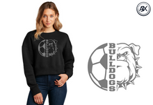 Load image into Gallery viewer, Soccer Bulldog Crop Sweatshirt
