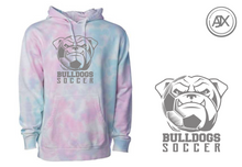 Load image into Gallery viewer, Bulldogs Soccer Cotton Candy Hoodie

