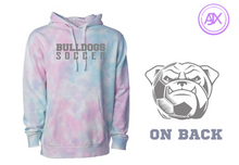 Load image into Gallery viewer, Bulldogs Soccer Cotton Candy Hoodie
