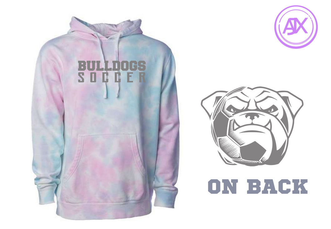 Bulldogs Soccer Cotton Candy Hoodie