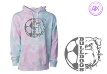 Load image into Gallery viewer, Bulldogs Soccer Cotton Candy Hoodie
